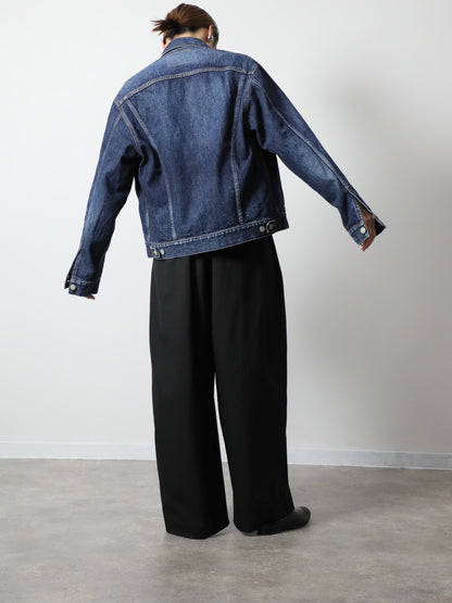 プレミアムデニムジャケット　ヴィンテージウオッシュＧジャン　ユニセックス