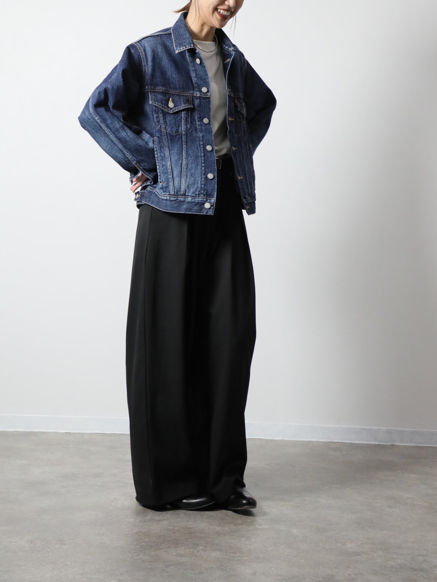 プレミアムデニムジャケット　ヴィンテージウオッシュＧジャン　ユニセックス