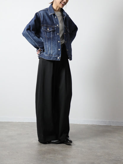 プレミアムデニムジャケット　ヴィンテージウオッシュＧジャン　ユニセックス