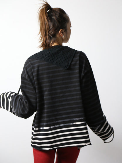 【アーカイブボブソン】フェードボーダーカットソー