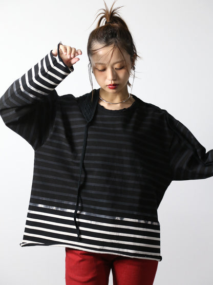 【アーカイブボブソン】フェードボーダーカットソー
