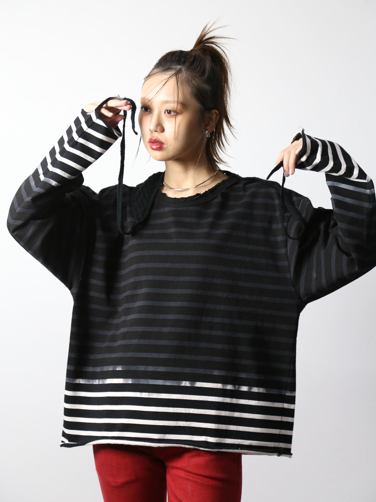 【アーカイブボブソン】フェードボーダーカットソー