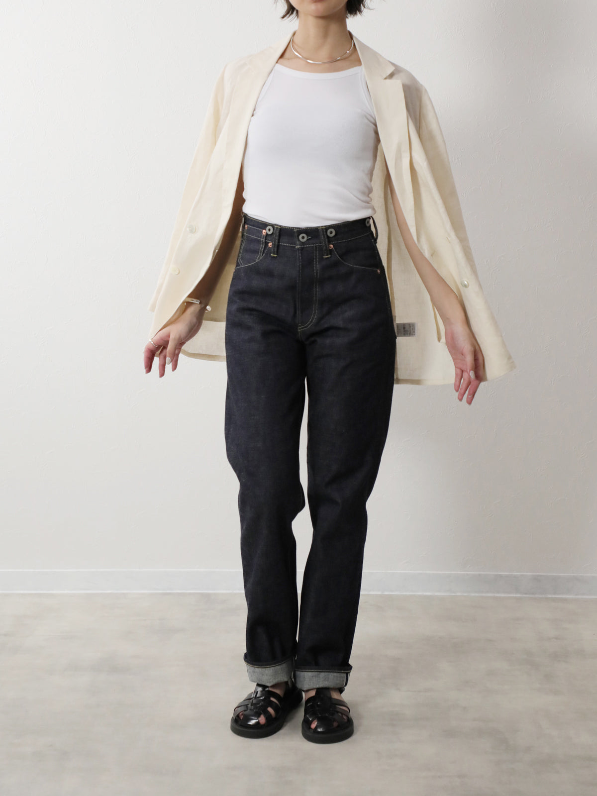 B-1969-XX-RR2011-004 【岡山産 セルビッチデニム】シンチバックジーンズ リジット CINCH BUCKLE SELVEDGE DENIM RIGID