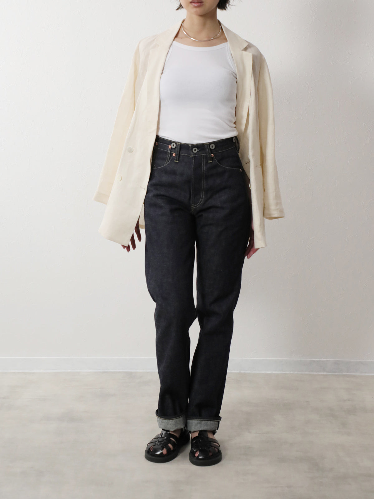 B-1969-XX-RR2011-004 【岡山産 セルビッチデニム】シンチバックジーンズ リジット CINCH BUCKLE SELVEDGE DENIM RIGID