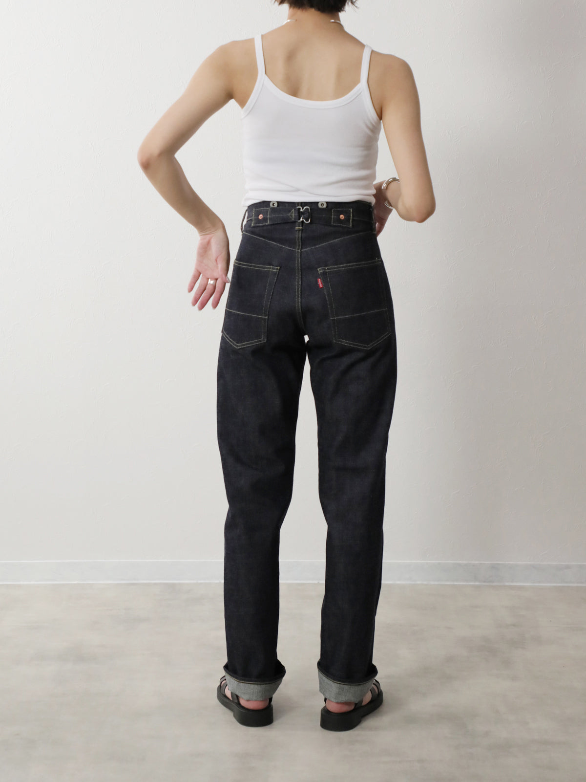 B-1969-XX-RR2011-004 【岡山産 セルビッチデニム】シンチバックジーンズ リジット CINCH BUCKLE SELVEDGE DENIM RIGID