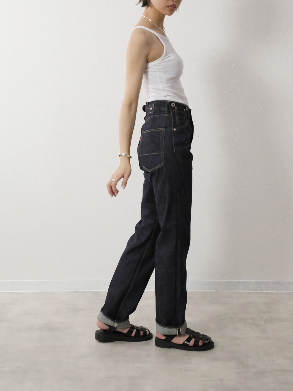 B-1969-XX-RR2011-004 【岡山産 セルビッチデニム】シンチバックジーンズ リジット CINCH BUCKLE SELVEDGE DENIM RIGID