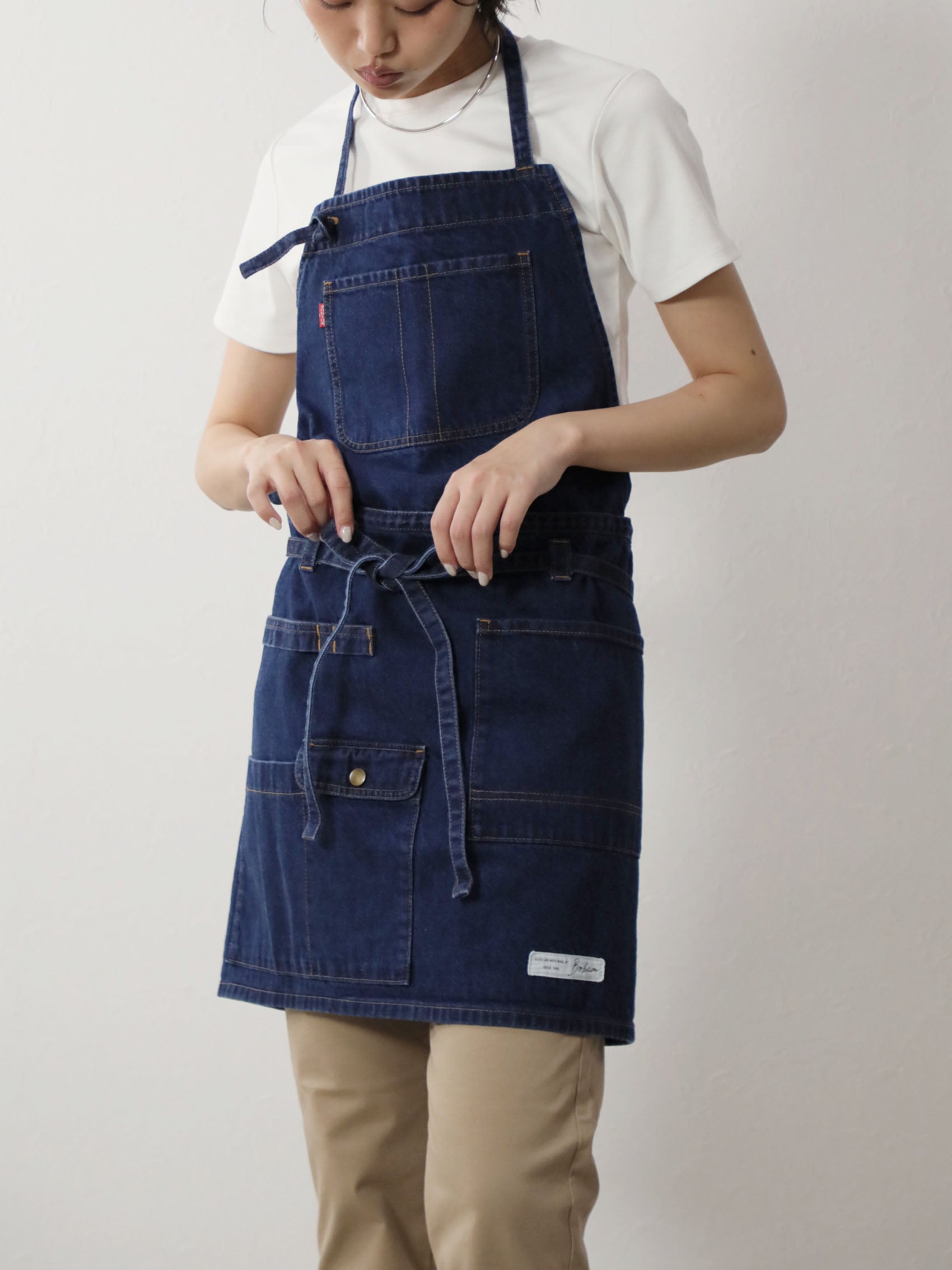 2WAYデニムエプロン ジンバブエ糸×岡山織りデニム【10オンス