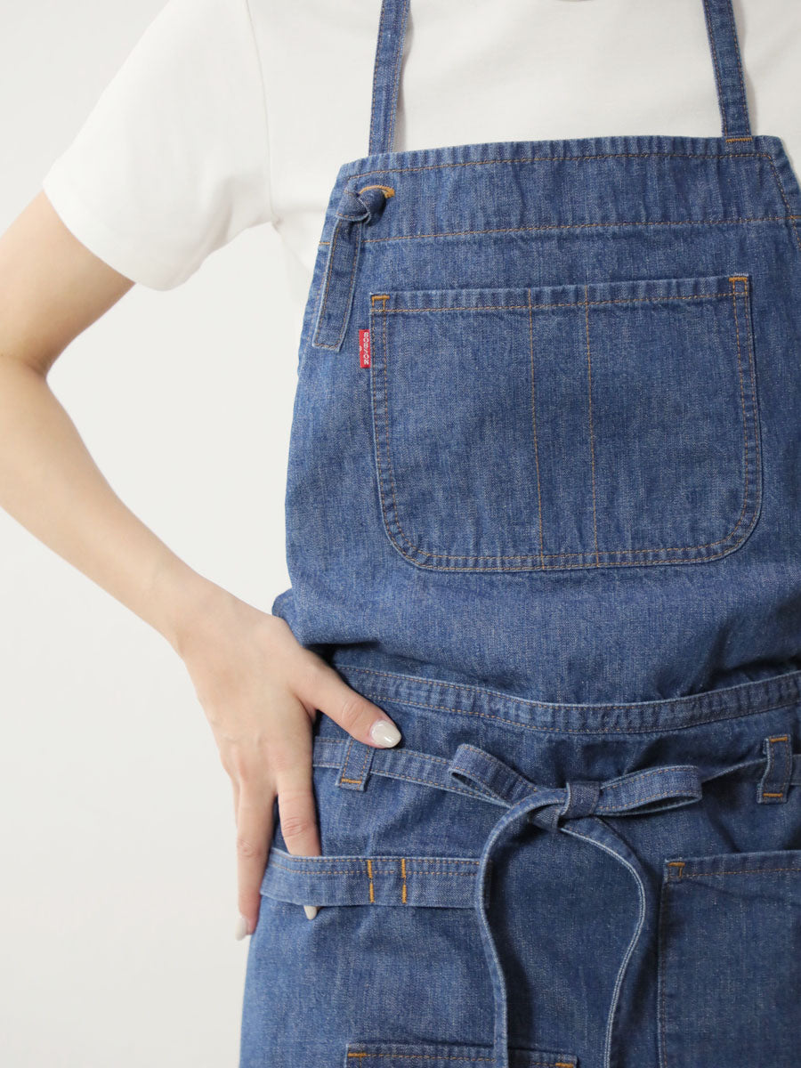 2WAYデニムエプロン 岡山デニム【12オンス】 ブリーチカラー