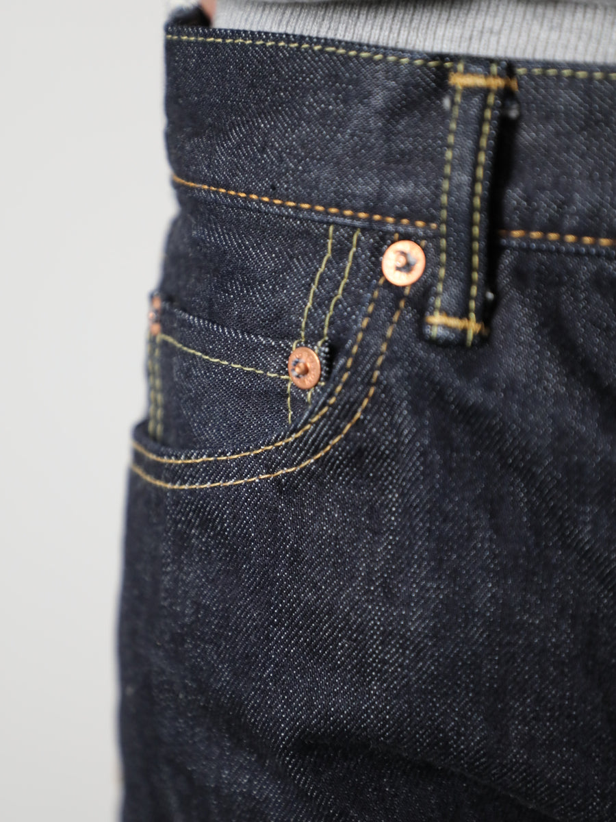 B-1969-XX-J-680　【岡山産 セルビッチデニム】ジーンズワンウオッシュ　Straight Selvedge Denim  Onewash