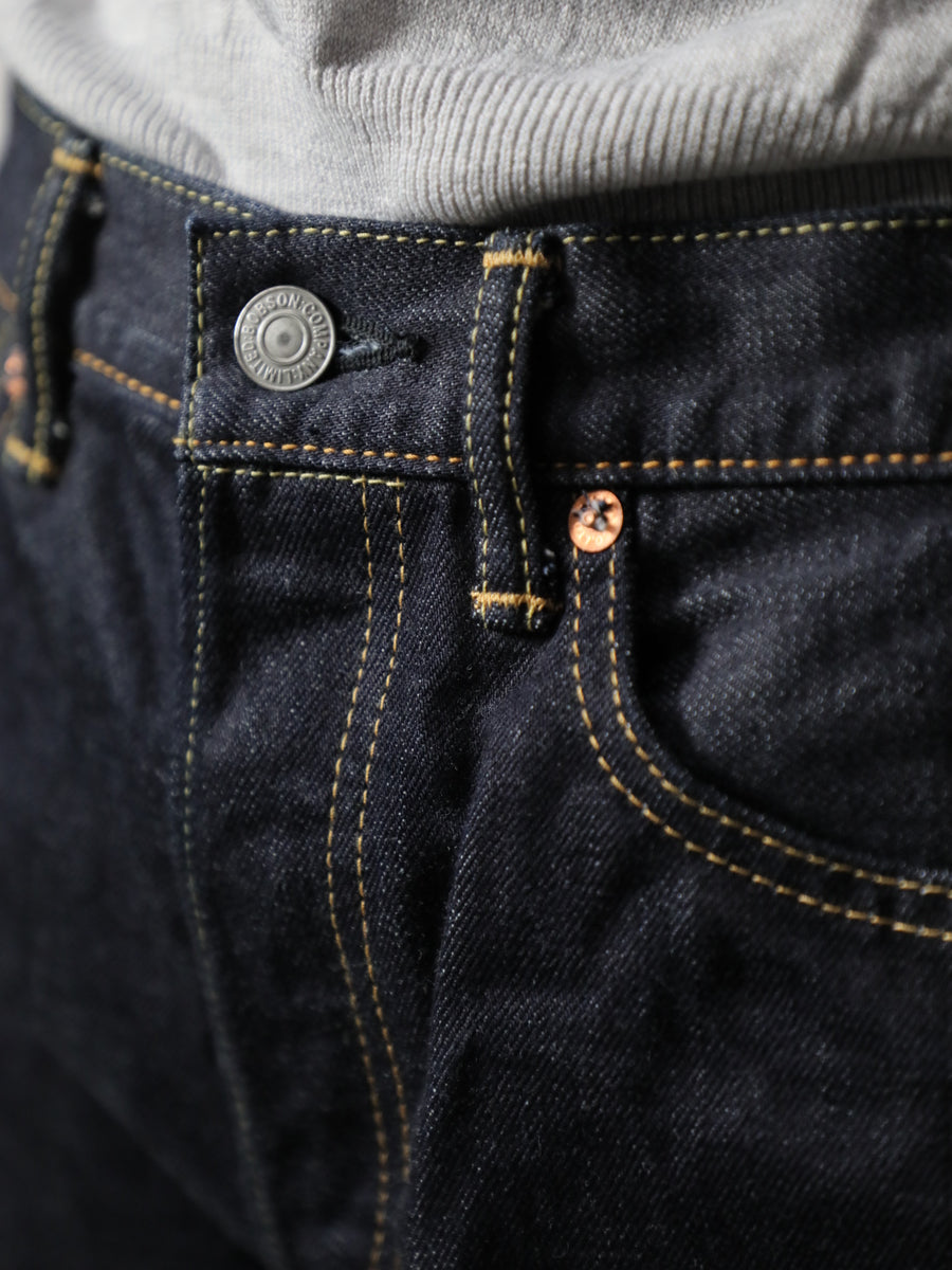 B-1969-XX-J-680　【岡山産 セルビッチデニム】ジーンズワンウオッシュ　Straight Selvedge Denim  Onewash