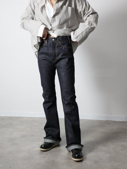 B-1969-XX-F-004 【岡山産 セルビッチデニム】ベルボトム リジッド  BELL-BOTTOM SELVEDGE DENIM RIGID