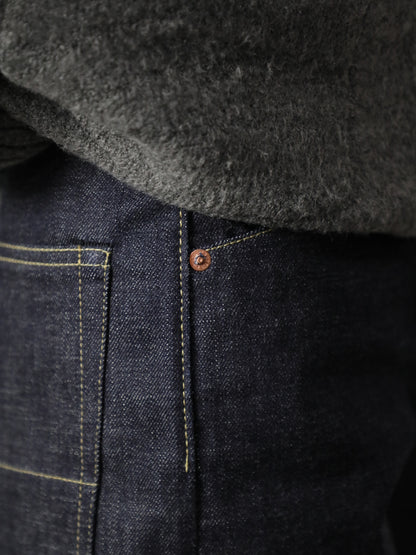 B-1969-XX-RR2011-004 【岡山産 セルビッチデニム】シンチバックジーンズ リジット CINCH BUCKLE SELVEDGE DENIM RIGID