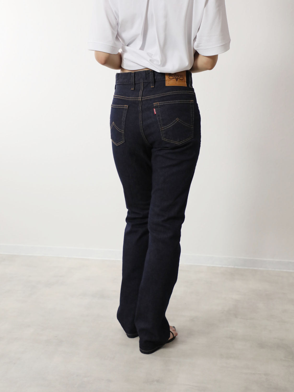 semantic design シャドーパイソン ストレッチ シューカットデニム シューカットジーンズ ワンウォッシュカラー/ユニセックス – BOBSON-WOMEN