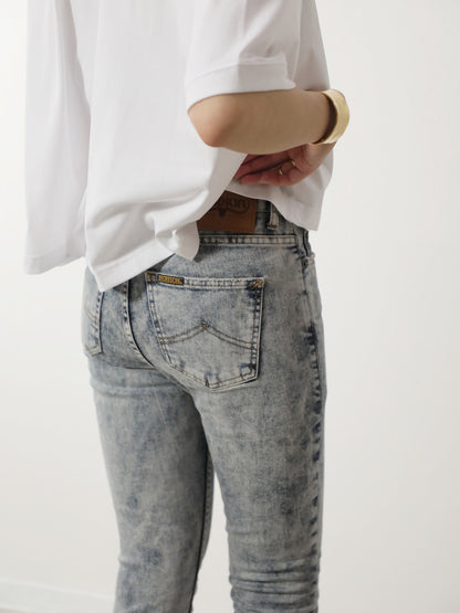 プレミアムジーンズ テーパードストレート　クラウドケミカルカラー/レディス