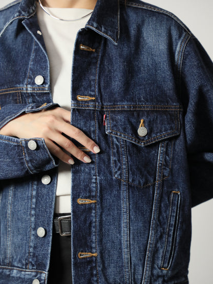 プレミアムデニムジャケット　ヴィンテージウオッシュＧジャン　ユニセックス