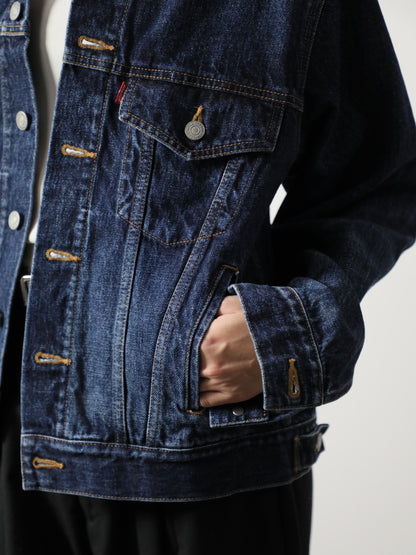 プレミアムデニムジャケット　ヴィンテージウオッシュＧジャン　ユニセックス