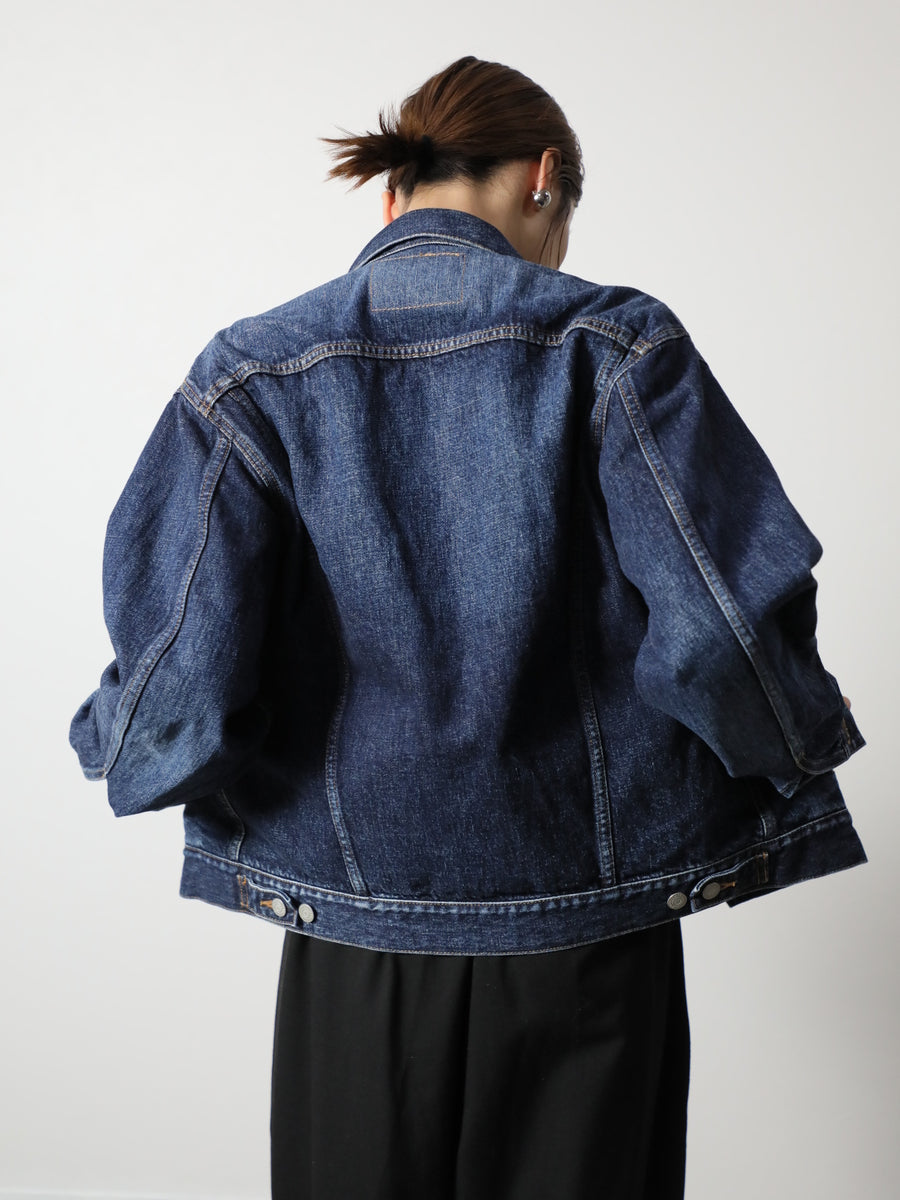 美品❁おこめデニムの908ブルゾン(ワンウォッシュ) 2 プレミアムデニムジャケット ヴィンテージウオッシュGジャン