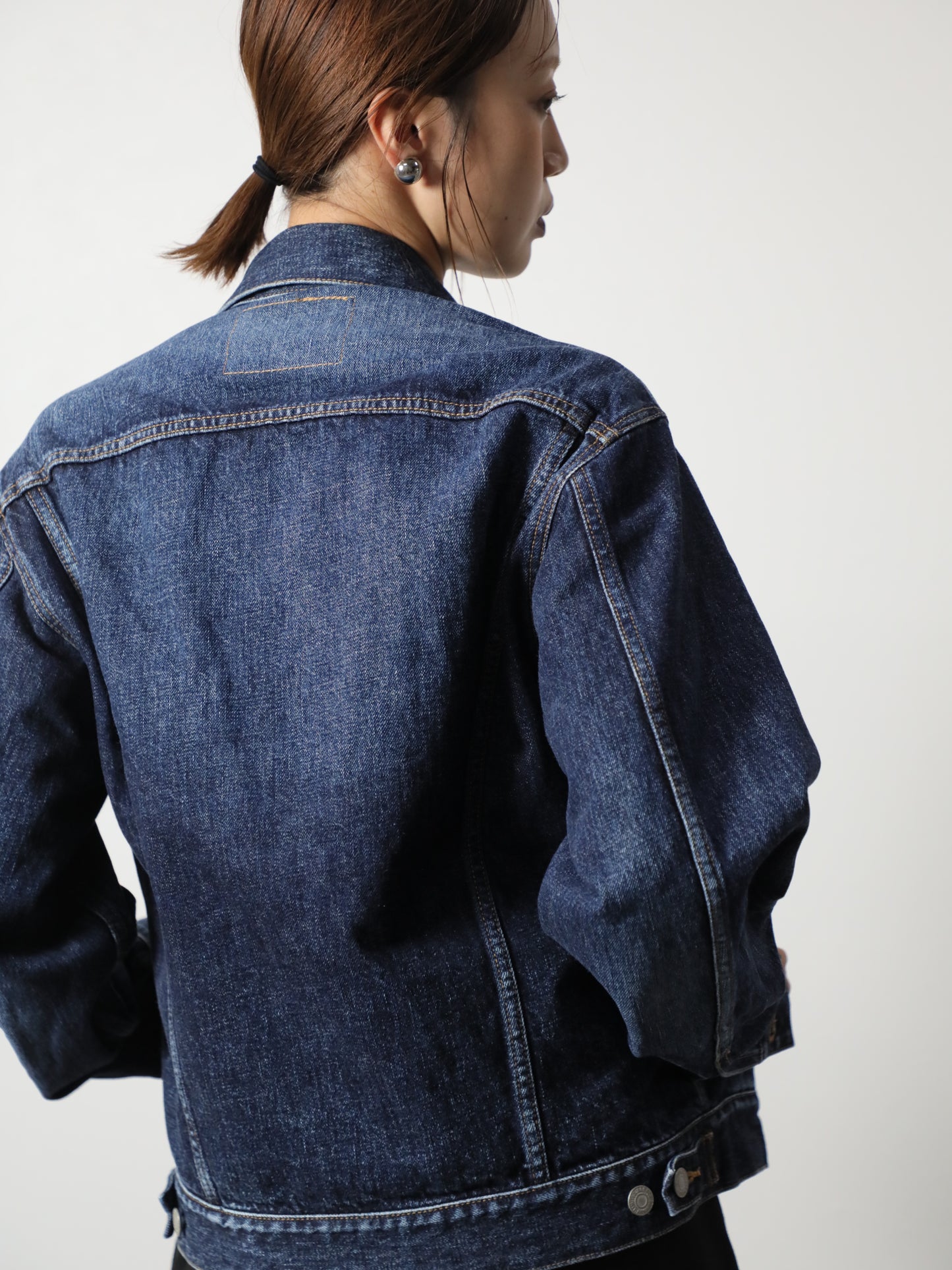 プレミアムデニムジャケット　ヴィンテージウオッシュＧジャン　ユニセックス