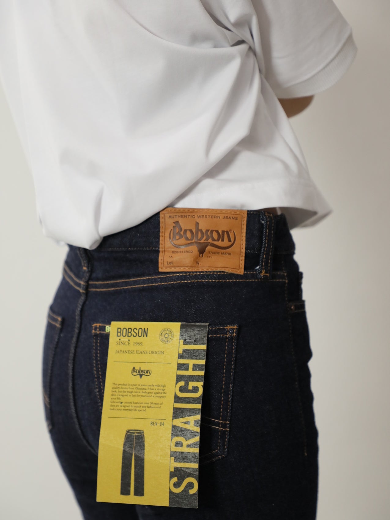 プレミアムジーンズ　ストレッチデニムストレート　ワンウオッシュ/レディス