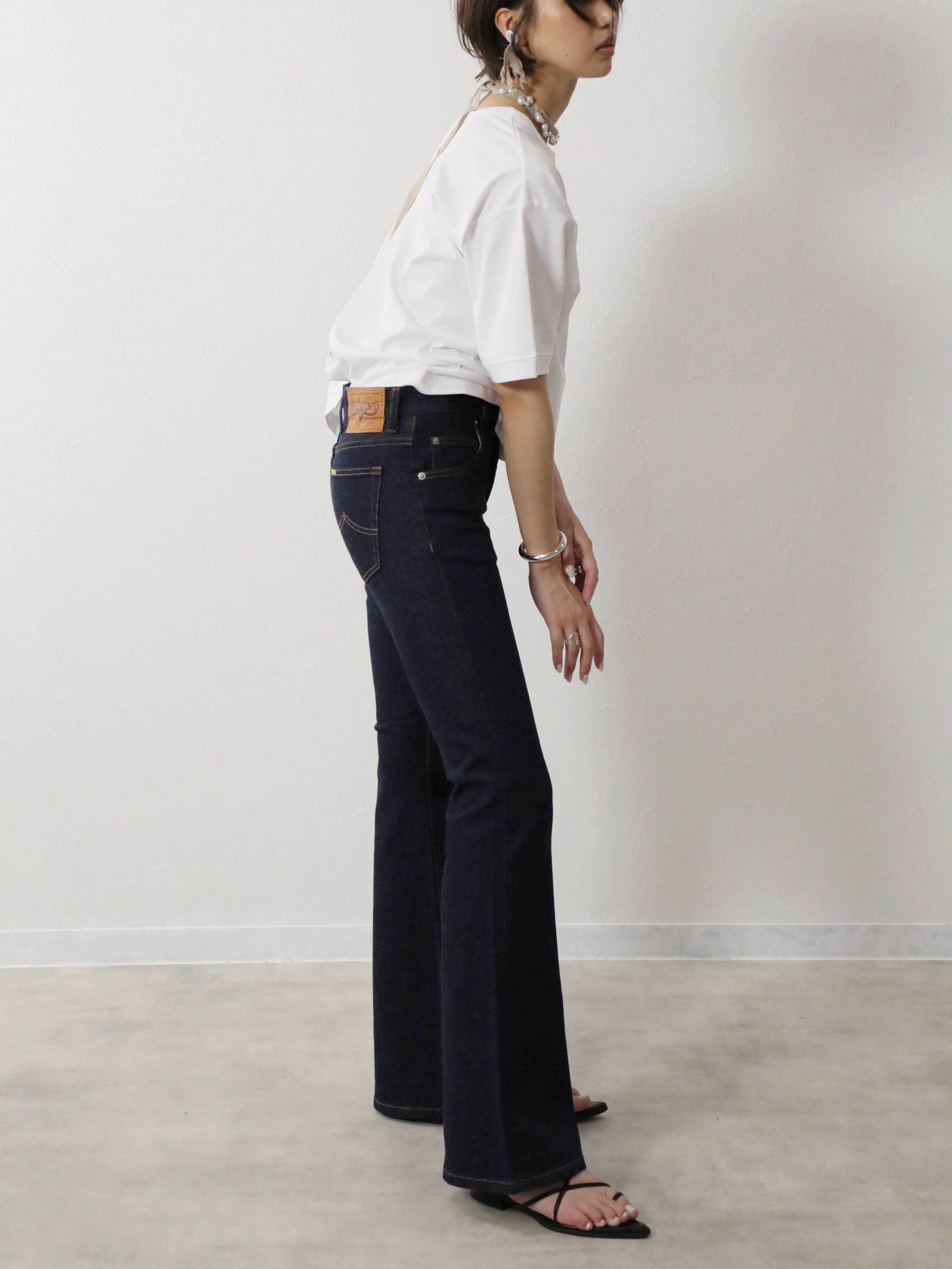 12.5oz ベルボトムジーンズ ワンウォッシュカラー/ユニセックス