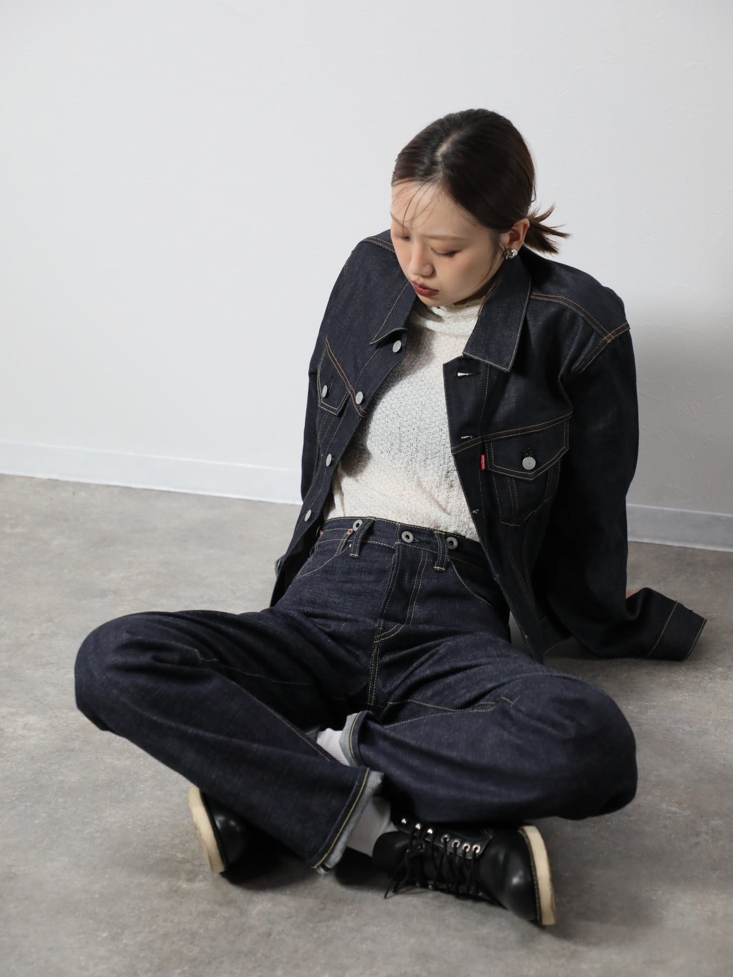 B-1969-XX-RR2011-004 【岡山産 セルビッチデニム】シンチバックジーンズ リジット CINCH BUCKLE SELVEDGE DENIM RIGID