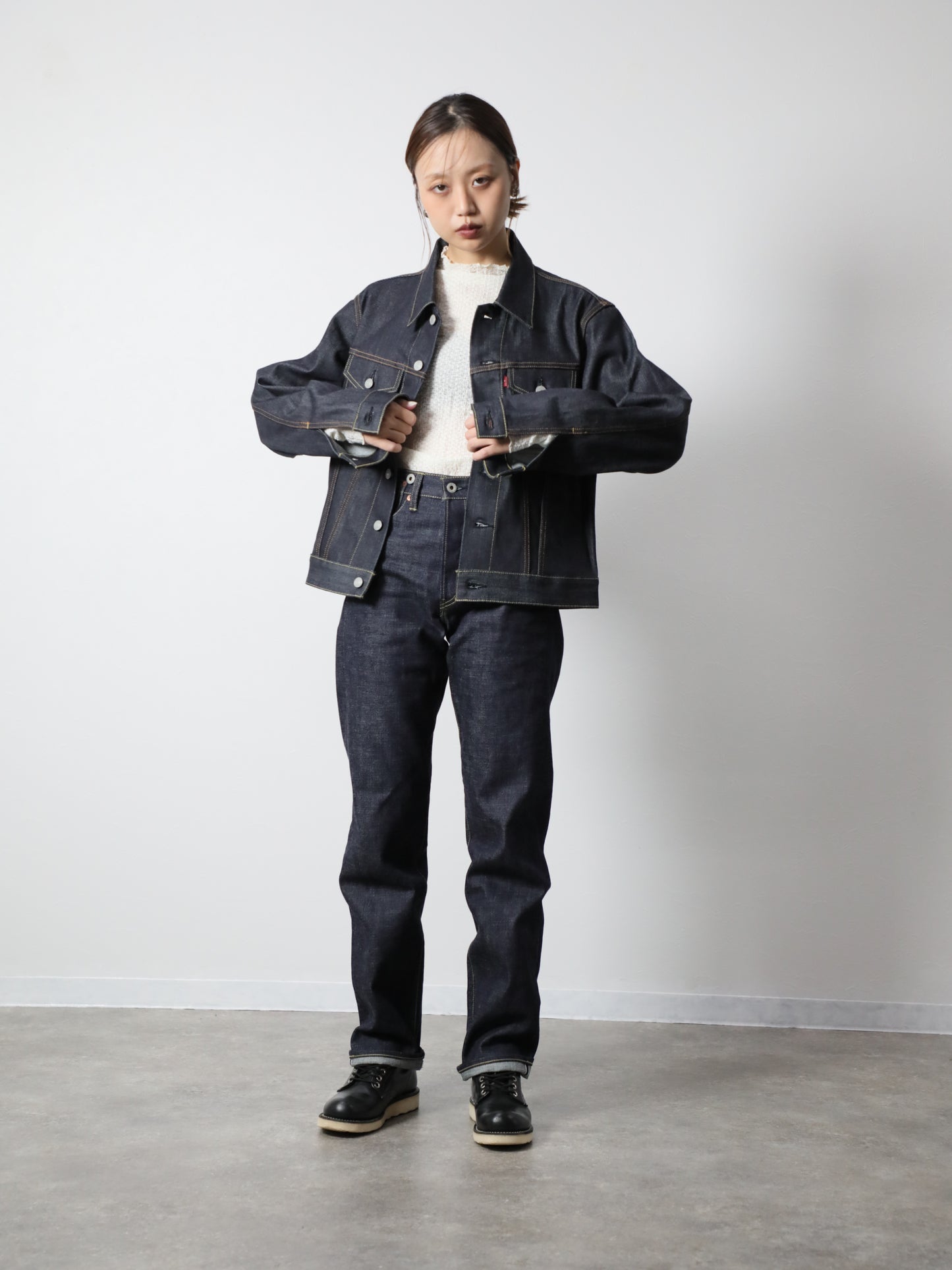 B-1969-XX-RR2011-004 【岡山産 セルビッチデニム】シンチバックジーンズ リジット CINCH BUCKLE SELVEDGE DENIM RIGID
