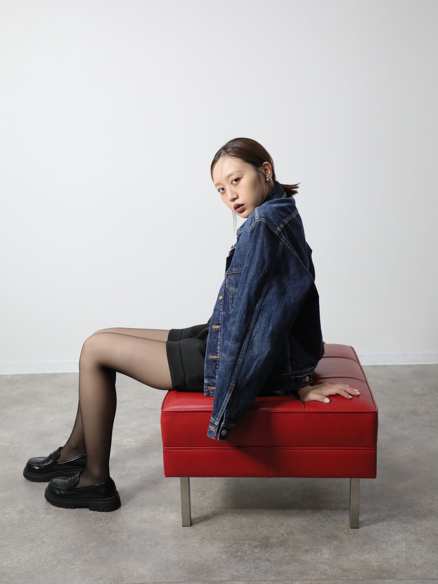 プレミアムデニムジャケット　ヴィンテージウオッシュＧジャン　ユニセックス