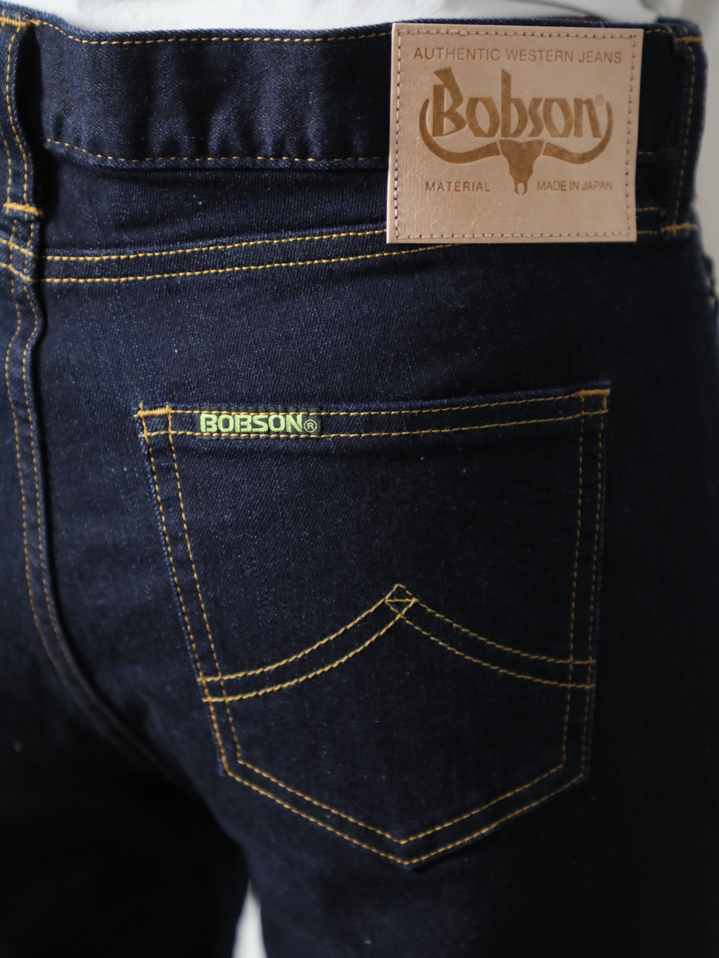 プレミアムジーンズ ストレッチデニムストレート ワンウオッシュ