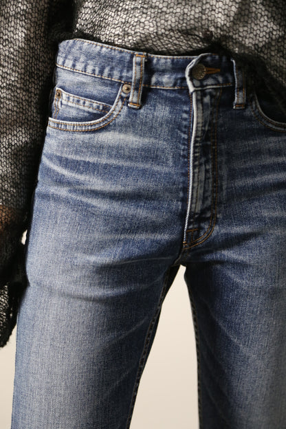 プレミアムジーンズ テーパードストレート　ブリーチリメイクカラー/レディス