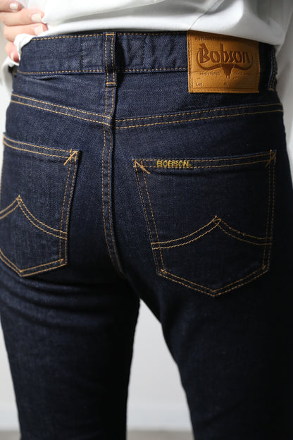 プレミアムジーンズ テーパードストレート　ワンウォッシュ/レディス