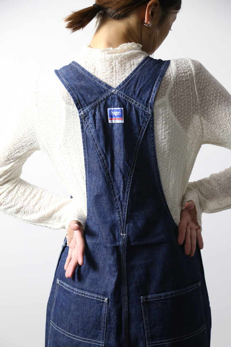 デニムオーバーオール　サロペット　インディゴカラー　ユニセックス