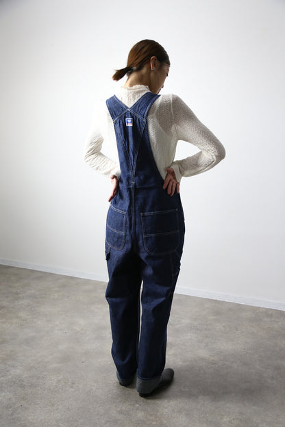 デニムオーバーオール　サロペット　インディゴカラー　ユニセックス