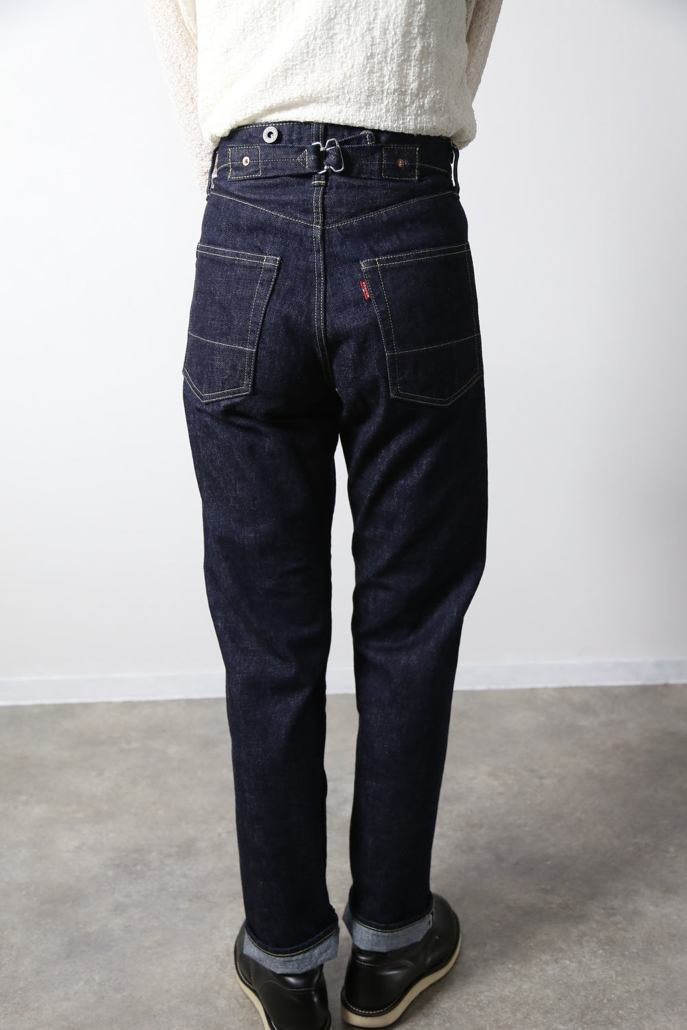 B-1969-XX-RR2011-680 【岡山産 セルビッチデニム】シンチバックジーンズ ワンウォッシュ CINCH BUCKLE SELVEDGE DENIM ONEWASH