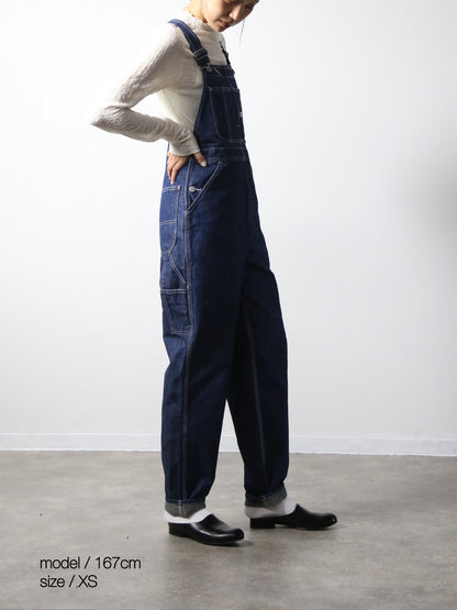 デニムオーバーオール　サロペット　インディゴカラー　ユニセックス