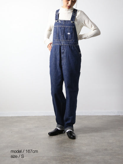 デニムオーバーオール　サロペット　インディゴカラー　ユニセックス