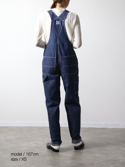デニムオーバーオール　サロペット　インディゴカラー　ユニセックス
