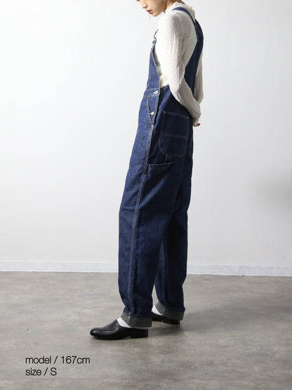 デニムオーバーオール　サロペット　インディゴカラー　ユニセックス